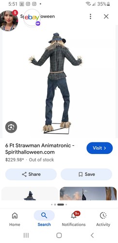 Spirit halloween strawman - spirit, ft